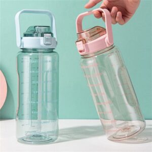 HOPPY DE 2 LITROS TRANSPARENTE CON GUÍA HORARIA + STICKER