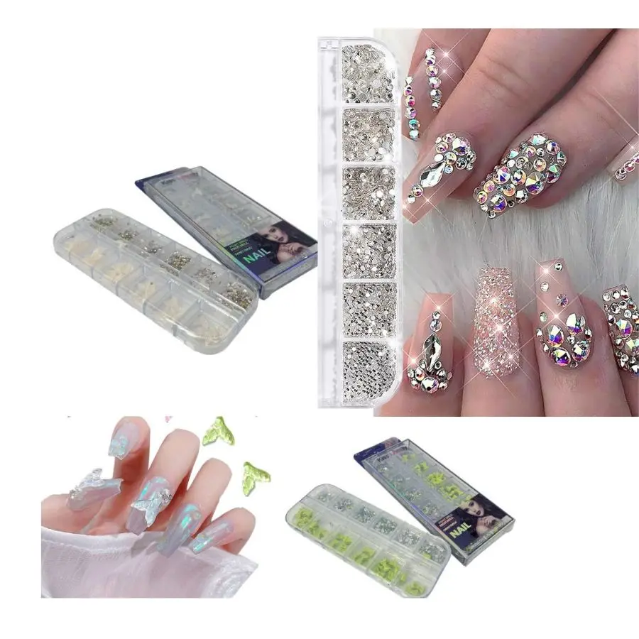 STRAS DE UÑAS SURTIDO DISEÑOS BX-435 - KISSLOVELY