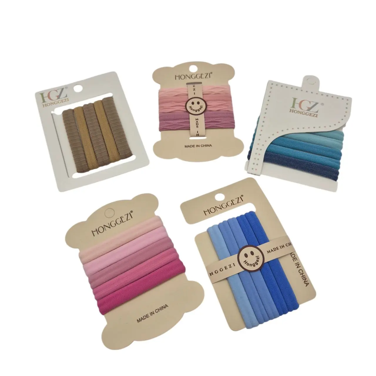 AGOGO 5PCS EN BLISTER DE CARTON - HONGGEZI