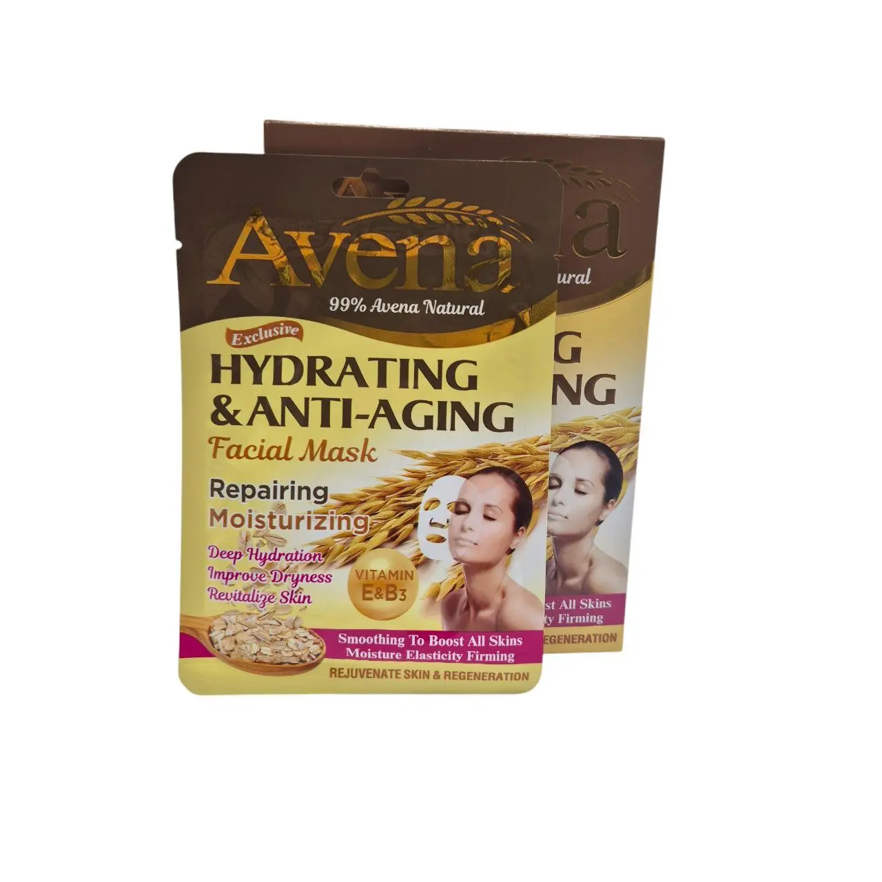 MASCARILLA FACIAL DE AVENA ANTIENVEJECIMIENTO HA-3113 - WOKALI