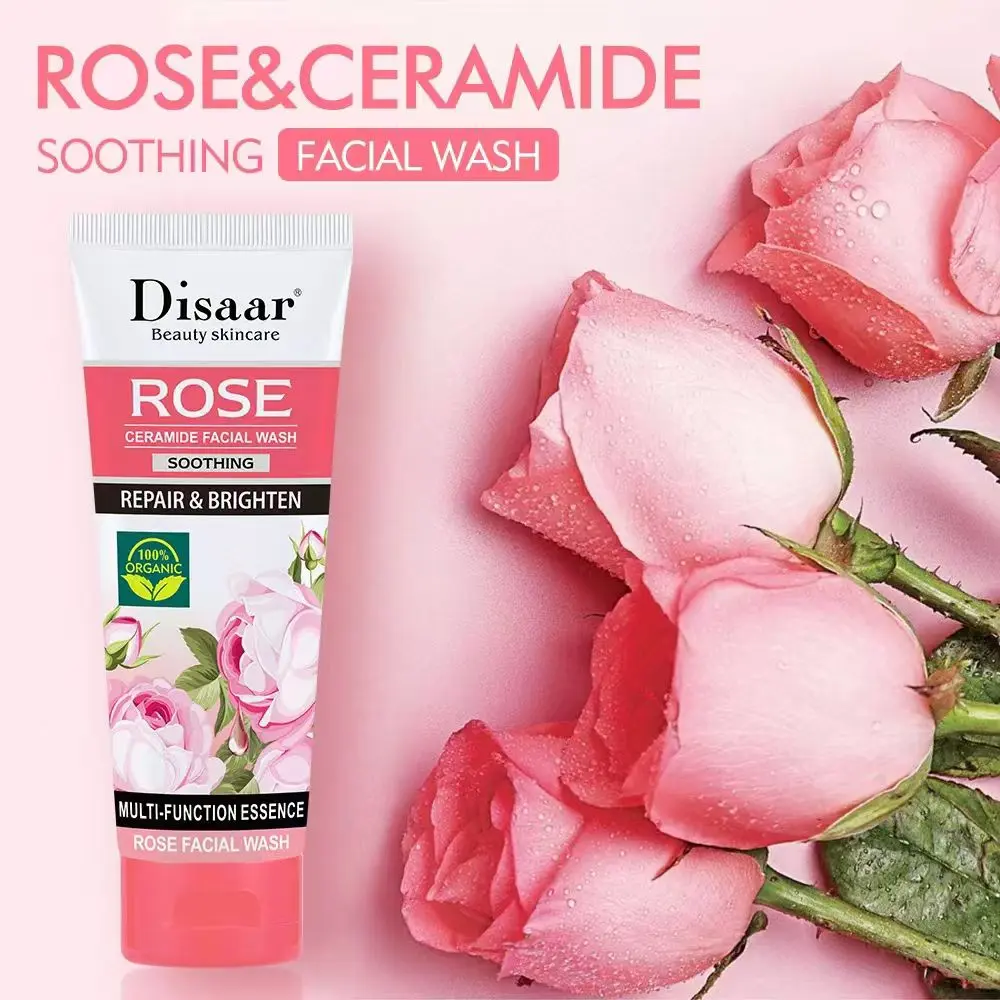 LIMPIADOR FACIAL DE CERAMIDA DE ROSAS REPARACIÓN Y BRILLO - DISAAR DS5301