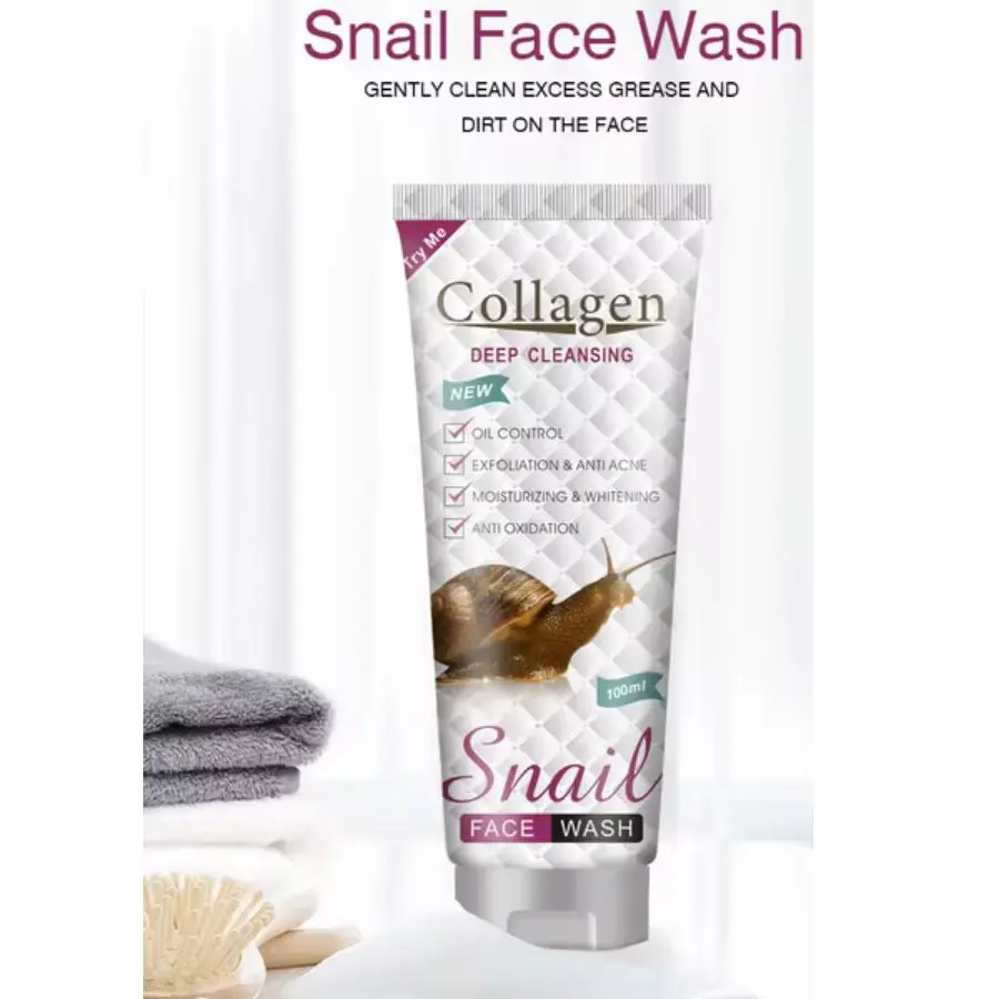 LIMPIADOR FACIAL CON BABA DE CARACOL & COLAGENO 100ML - AICHUN BEAUTY