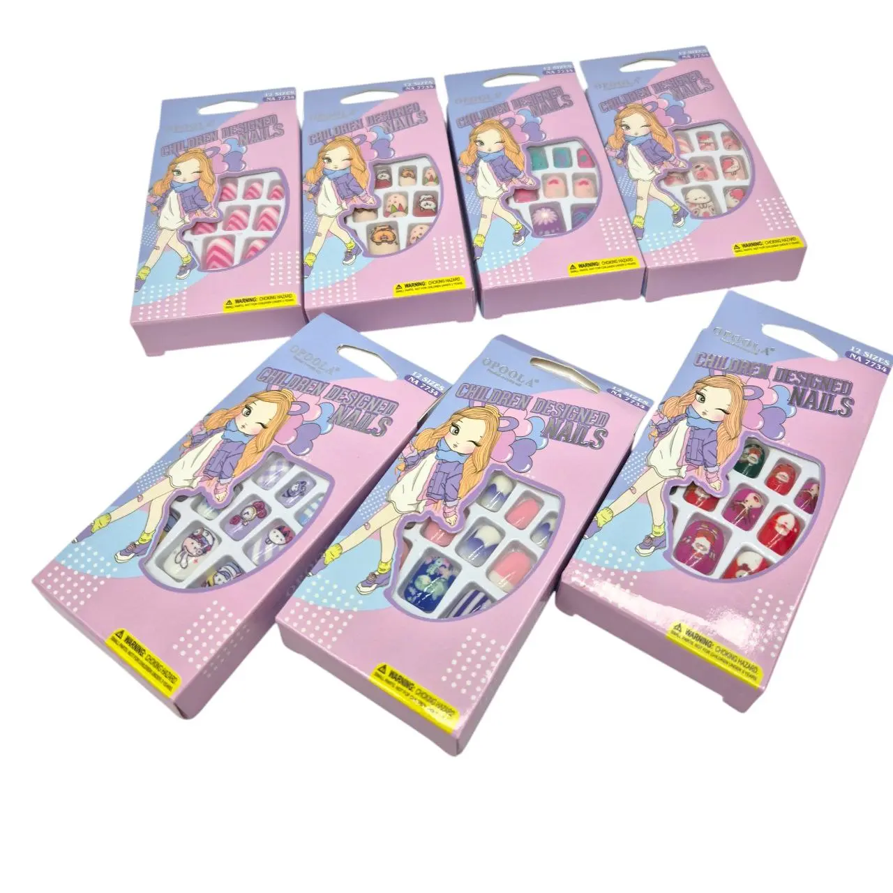 UÑAS POSTIZAS KIDS 12 SIZES - OPOOLA NA7734