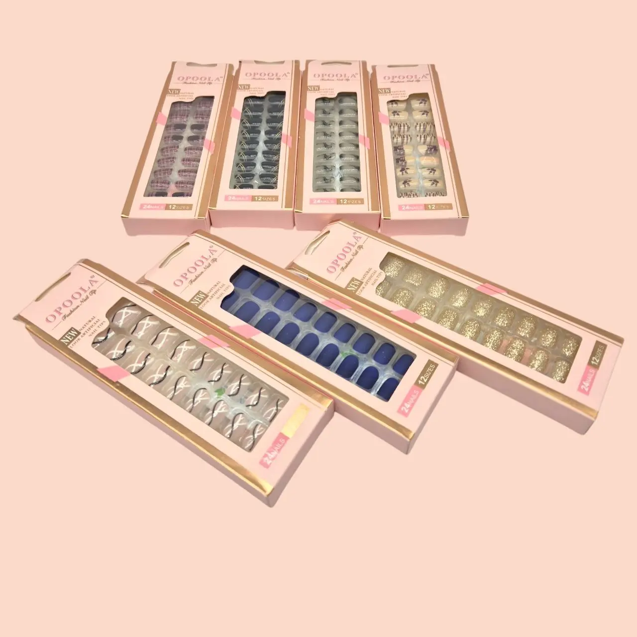 UÑAS POSTIZAS 24PCS - OPOOLA NA7758