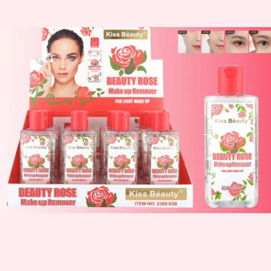 REMOVEDOR DE MAQUILLAJE C/ESENCIA DE ROSAS 2309-03B - KISS BEAUTY