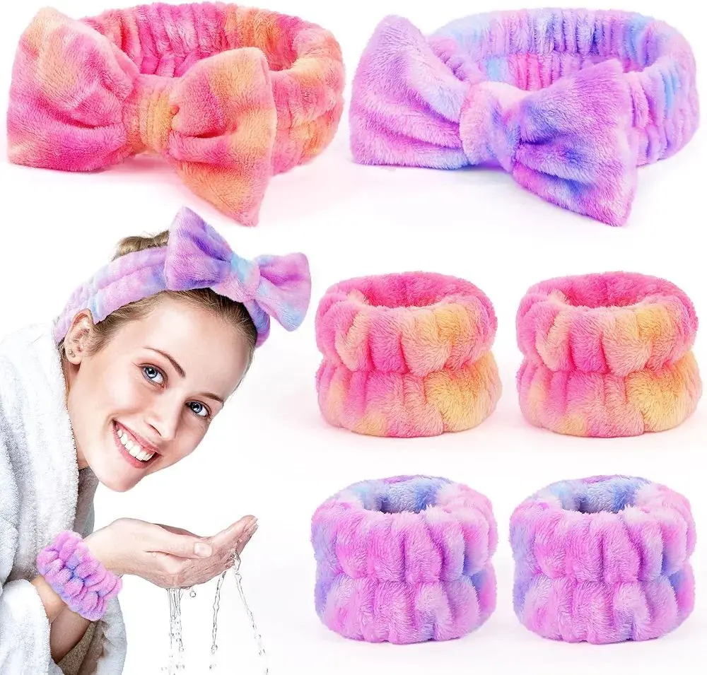 VINCHA + MUÑEQUERA PARA SKIN CARE