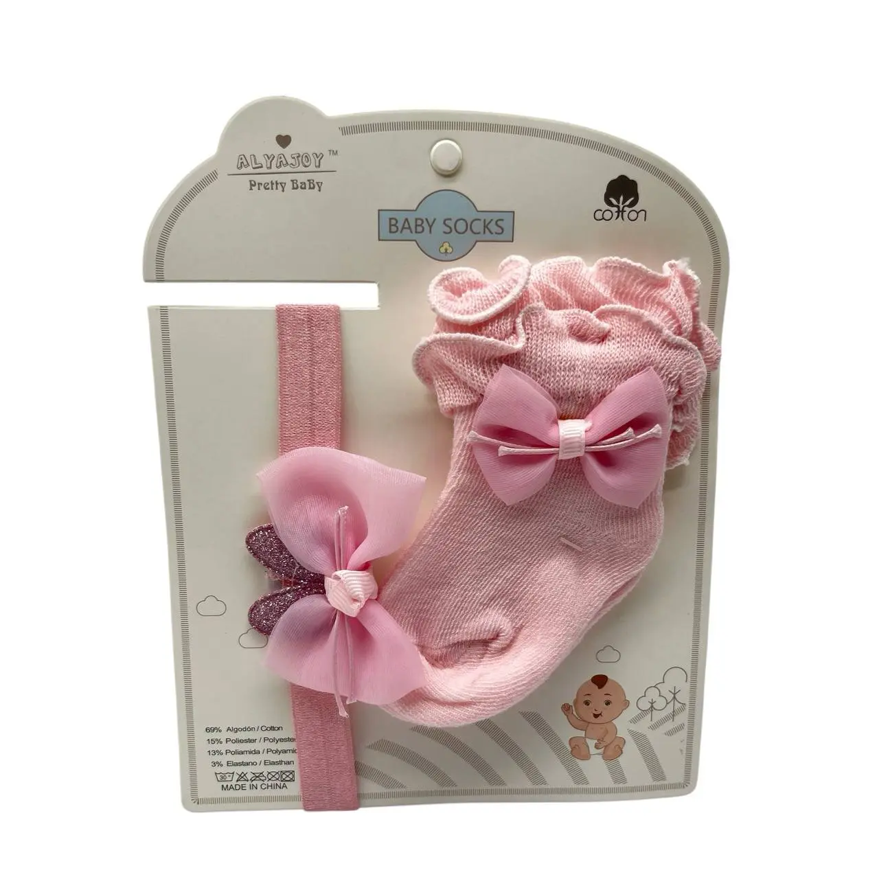 ALYAJOY VINCHA+MEDIA P/ BEBE