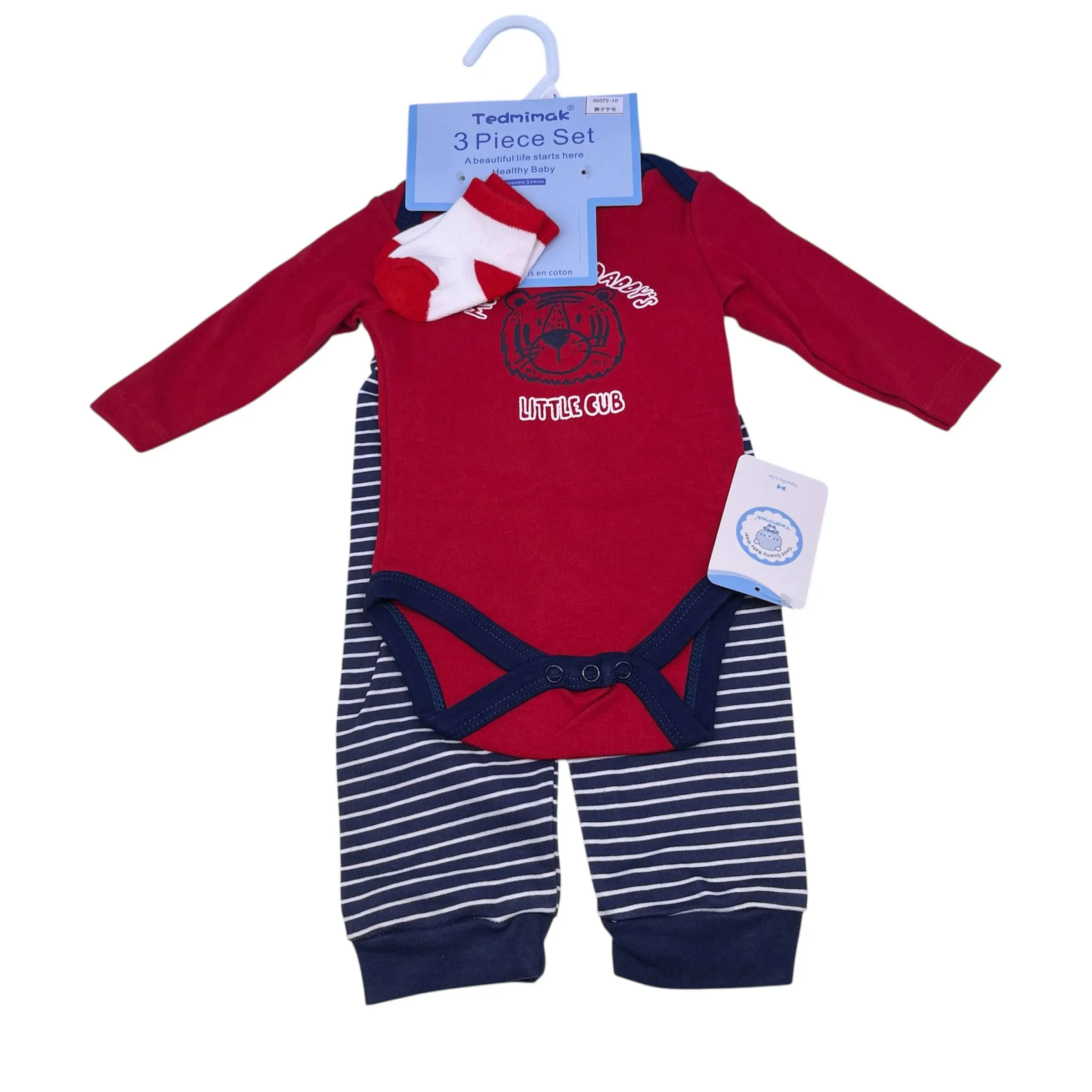 SET 3PCS BODY MANGA LARGA+PANTALONCITO+MEDIA – TEDMIMAK