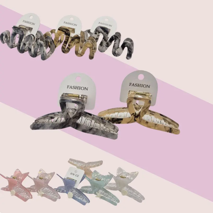 FASHION PINZA BRILLANTE DOBLE-GRANDE P/CABELLO