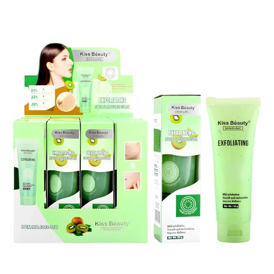 EXFOLIANTE PARA ELIMINAR ACNÉ Y CICATRICES 120G 1241-07B - KISS BEAUTY