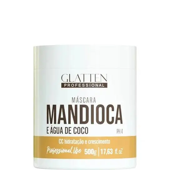 GLATTEN MASCARA DE MANDIOCA E AGUA DE COCO 500G