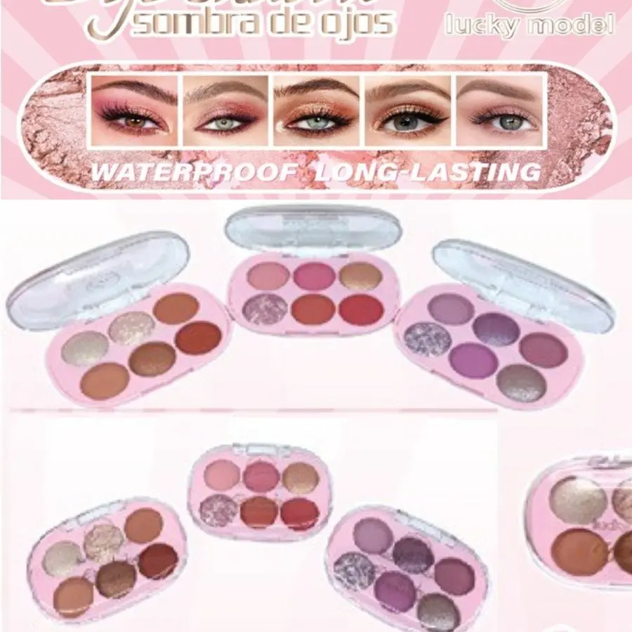 SOMBRA DE OJOS 6 COLORES ME6019D - LUCKY MODEL