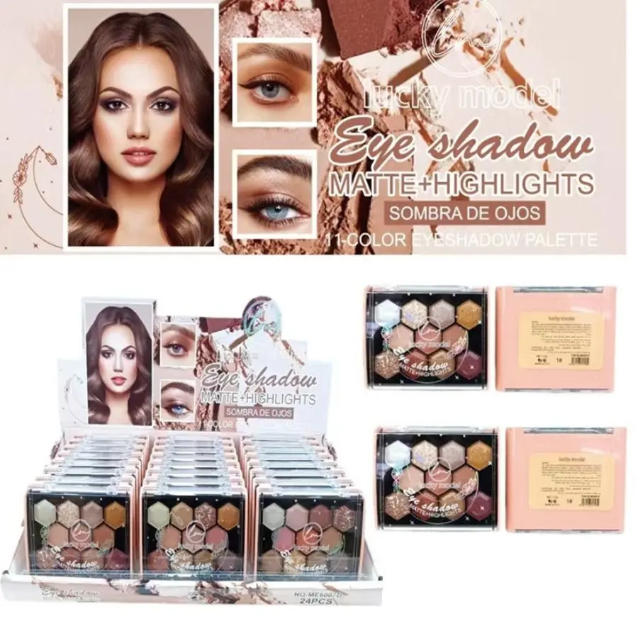 SOMBRAS DE OJOS 11 COLORES ME6007D - LUCK MODEL