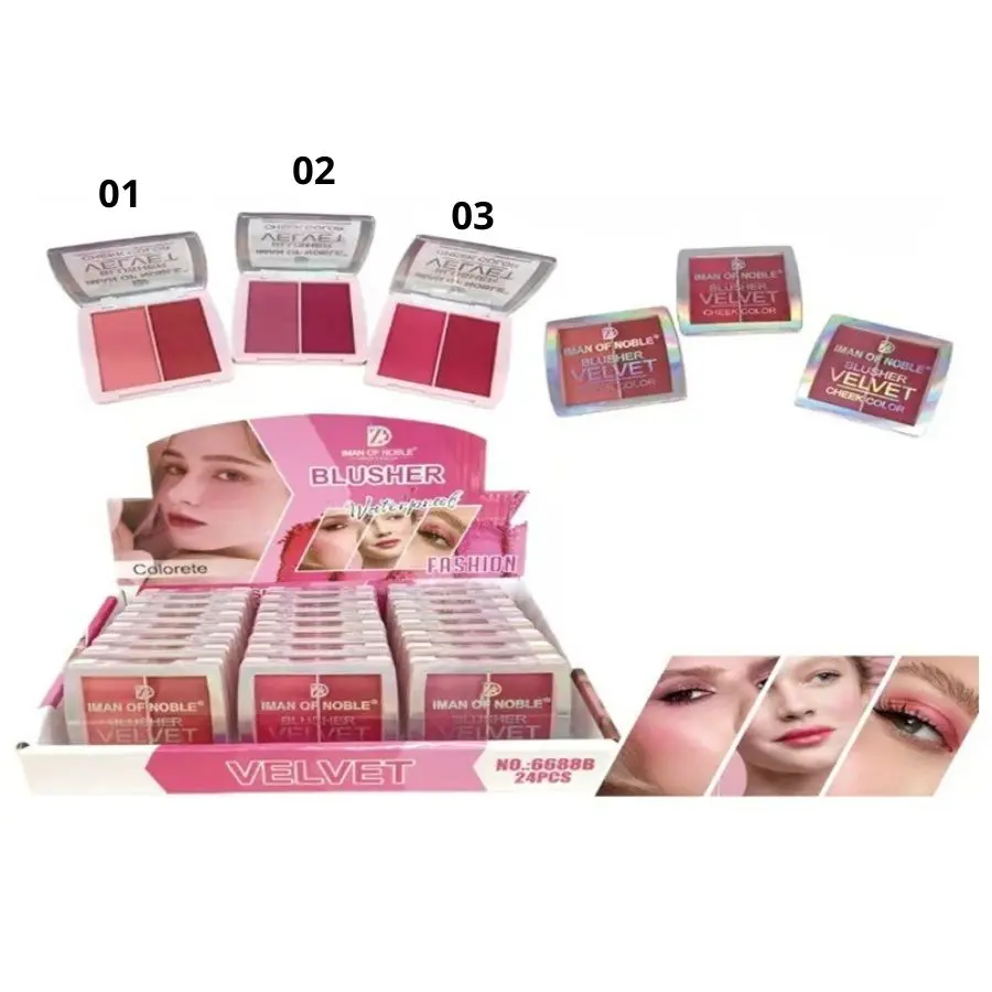 RUBOR EN POLOV DE 2 COLORES 6688B - IMAN OF NOBLE