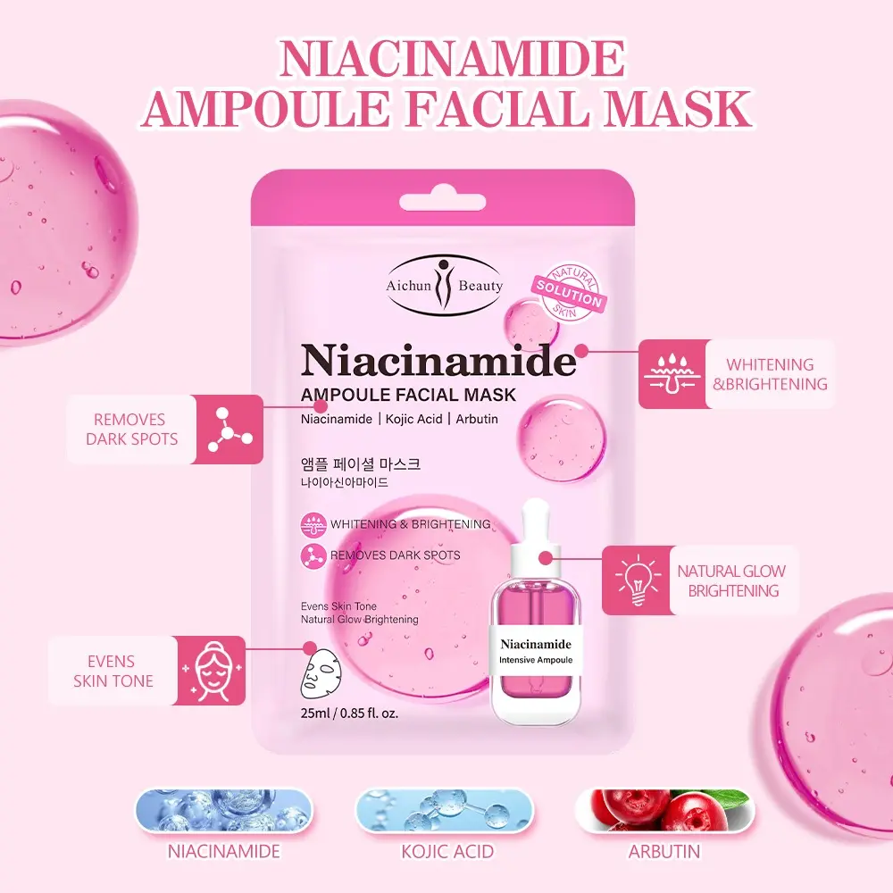 AMPOLLA FACIAL MASCARILLA DE NIACINAMIDA 25 ml AC3383 - AICHUN - Imagen 2
