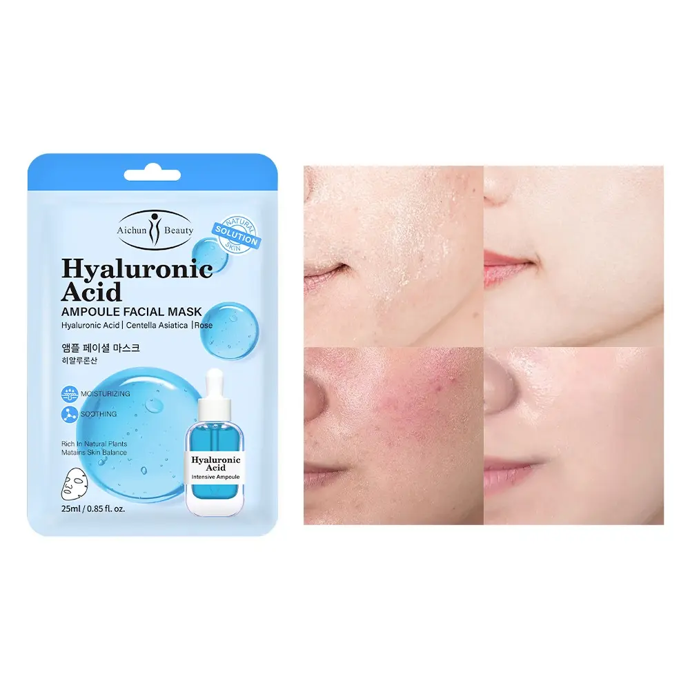 MASCARILLA AMPOLLA FACIAL ÁCIDO HIALURÓNICO. 25ML AC3380 - AICHUN - Imagen 2