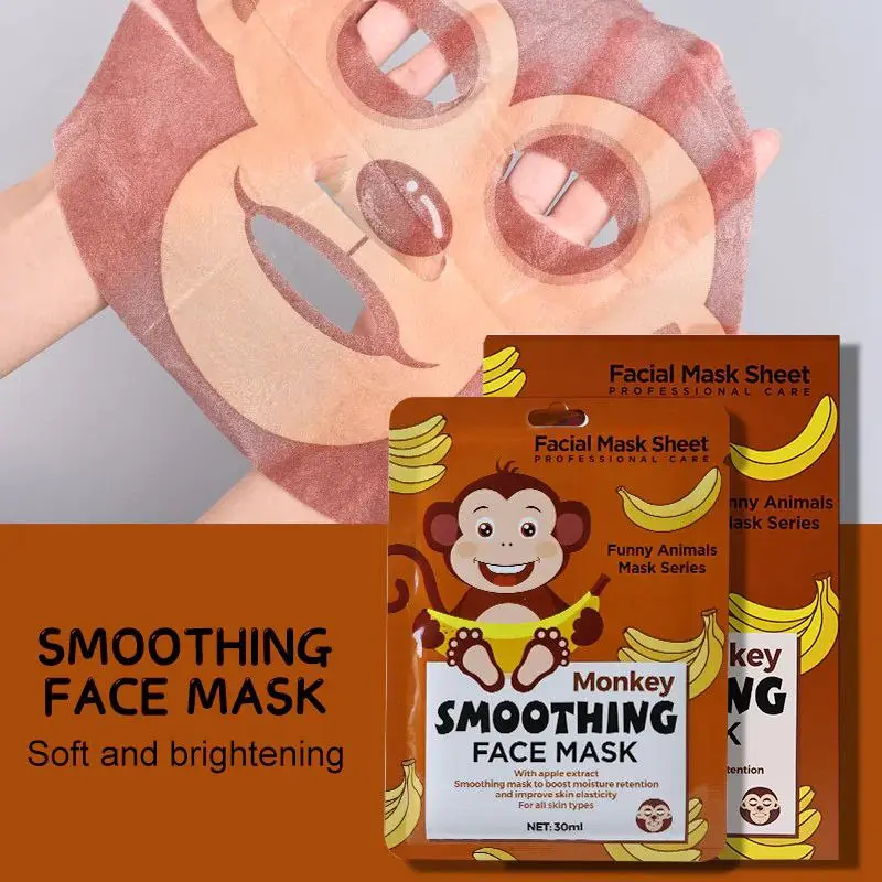 MASCARILLA FACIAL SUAVIZANTE MONKEY 30ML HA-3039 -HAOKALI