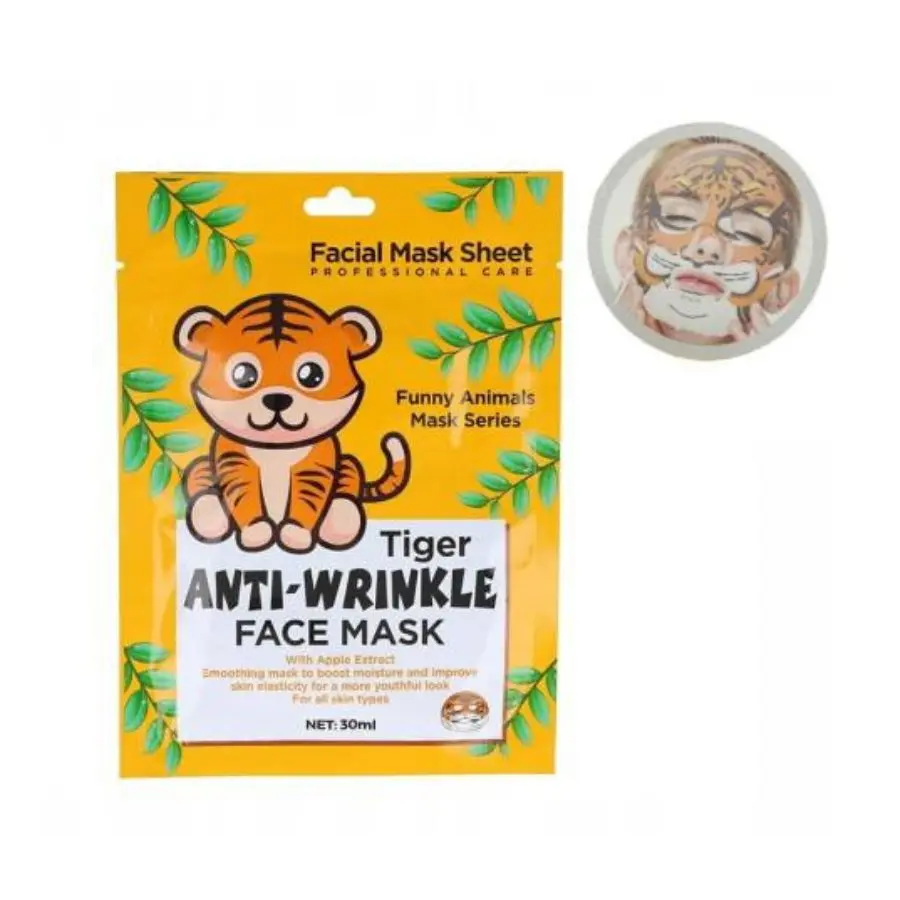 MASCARILLA FACIAL ANTIARRUGAS DISEÑO TIGRE 30ML - HAOKALI