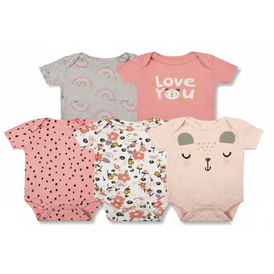 BODY P/BEBE MANGA CORTA 5PCS – TEDMIMAK